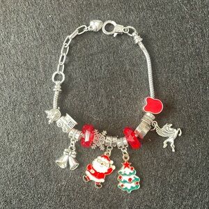 handmade snake chain charm bracelet